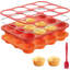 Steel Core Silicone Muffin & Egg Bite Pan, Non-Stick Baking Tray for Cupcakes Muffins Mini Pies