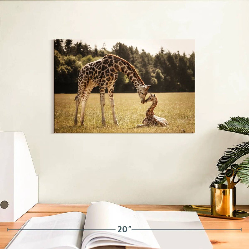 Brampt Loving Giraffes, 8" H x 12" W