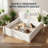 White PVC Rectangular Outdoor Raised Garden Bed-1234896072