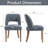 Upholstered Dining Side Chairs Set of 4-705286536