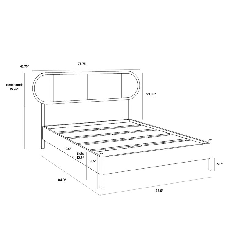 Bed, King, Black