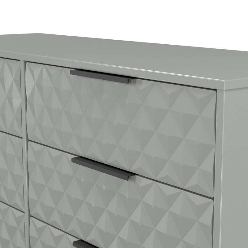 Talita 115cm W 6 - Drawer Chest of Drawers, Grey