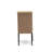 5-Piece Dining Table Set Includes a Dining Table and 4 Light Sable Linen Fabric Modern Dining Chairs with Button Tufted Back - Black Finish-2109887834