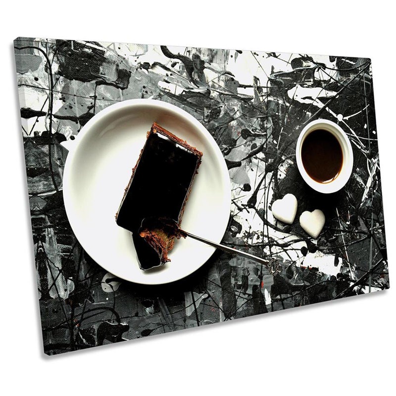 Abstract Kitchen Chocolate - Wrapped Canvas Print, 50.8cm H x 76.2cm W x 2cm D