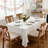 White Tablecloths For Rectangle Tables, 6 Pack