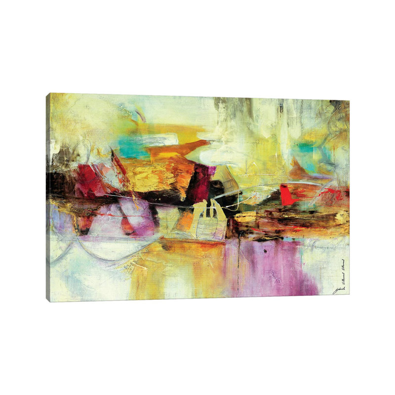 Intensa Composición III by Gabriela Villarreal - Wrapped Canvas Painting, 20.32 cm H x 30.48 cm W