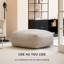 Iyanola 34'' Wide Square Geometric Pouf Ottoman-1334501688