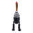 Decorative Wooden Duck Figurine Sculpture - Whimsical Home Decor Accet For Office Accessory Or Living Room Decoration - Black & White-1348833272