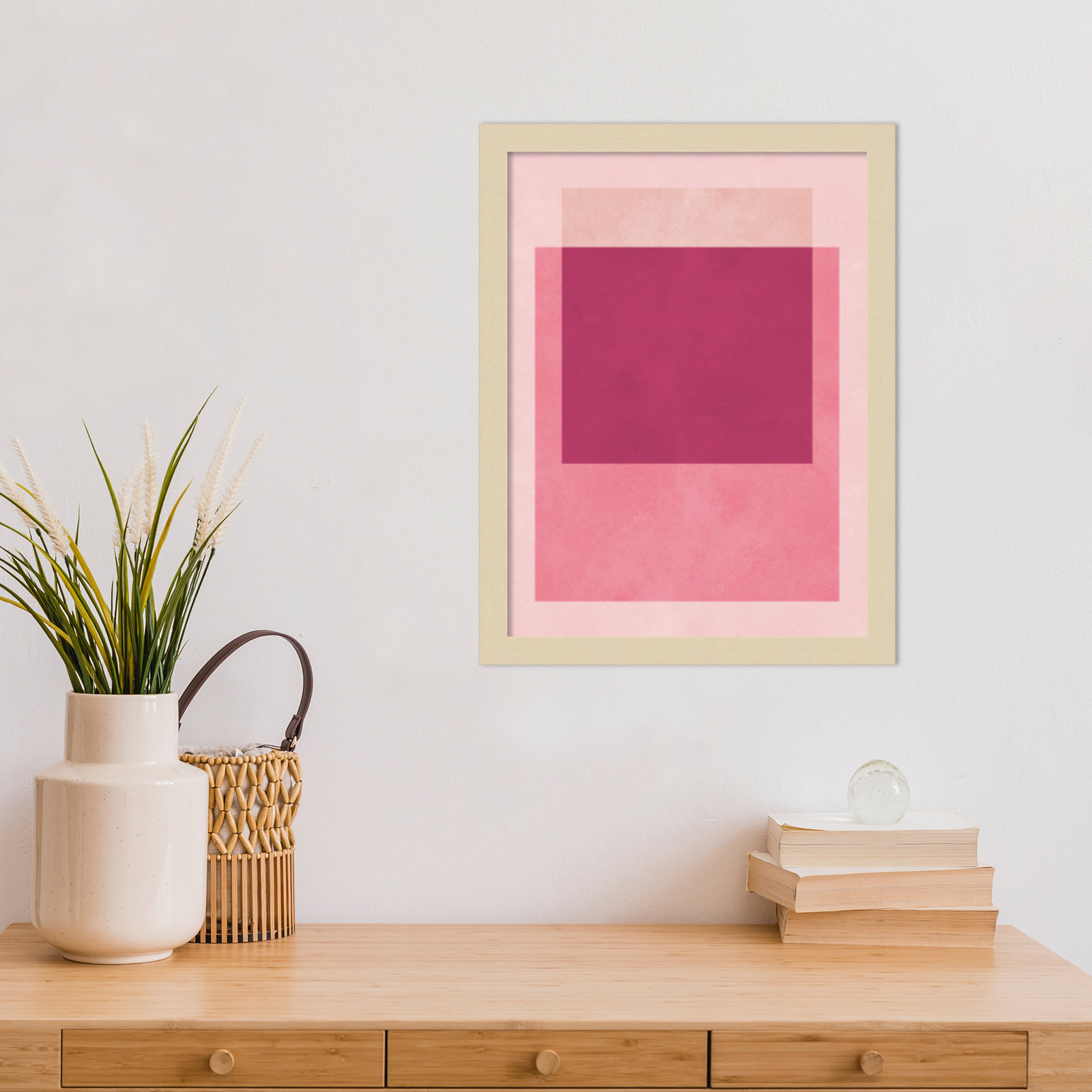 Overlapping Geometry 12 Print, 17" H x 13" W, Brown