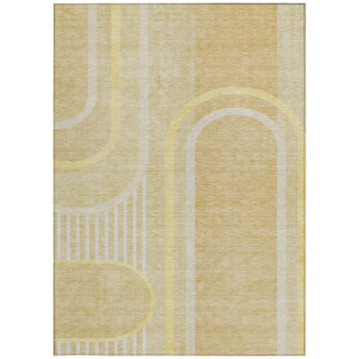 Tapis extérieur lavable antidérapant beige 5 pi x 8 pi