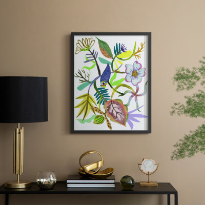 «Flower Of Fate I», reproduction encadrée - bois massif