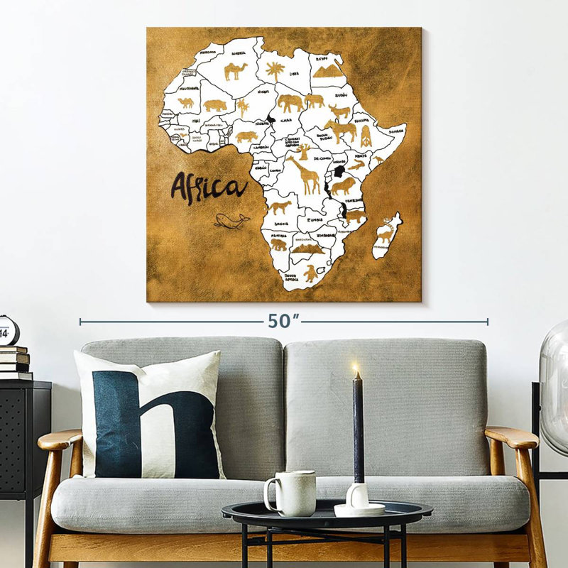 Carte d'Afrique Aliaz