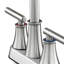 Double Handle Bathroom Sink Faucet with Drainer-246608