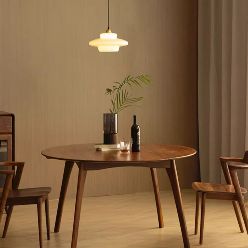 Table de salle à manger de luxe en bois massif, H 29,52 po x L 55,11 po x l 55,11 po