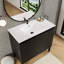 Ensemble de meuble-lavabo simple de style Mid-Century avec dessus de lavabo, portes à fermeture douce-1009864418-1009864429