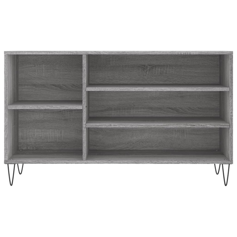 8 Pair Shoe Storage Cabinet, Grey Sonoma