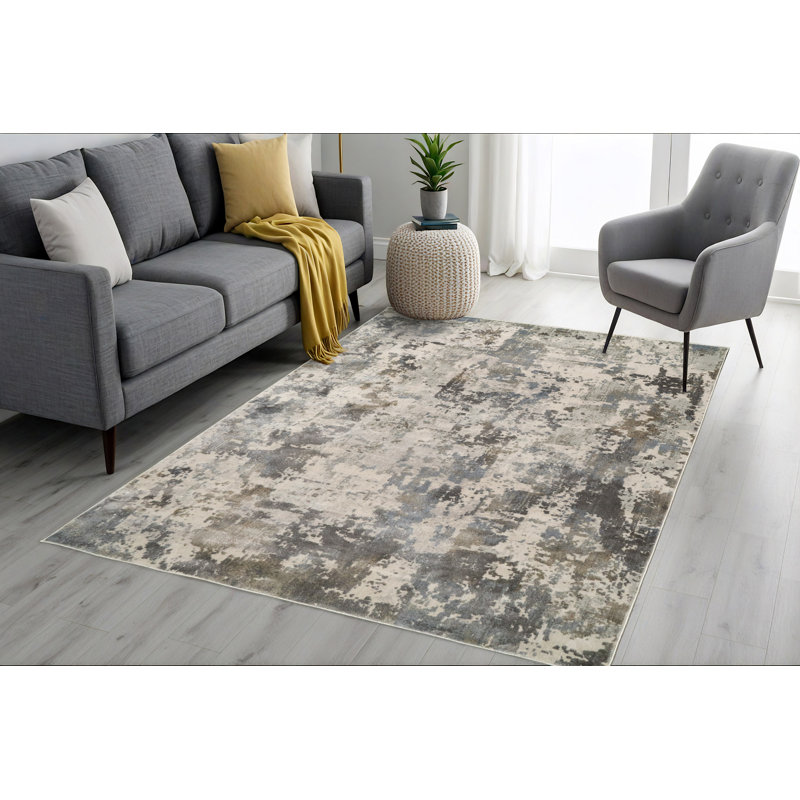 Dionatta Abstract Indoor Rug, Rectangle 7'10" x 10'10"