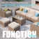 Amberson Fully Assembled 2-Person Seating Group with Cushions