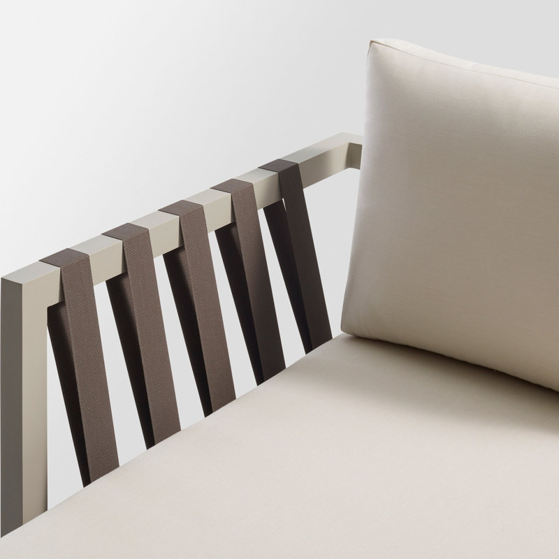 Jibe Left Arm Chaise, Sunbrella Canvas, Gray