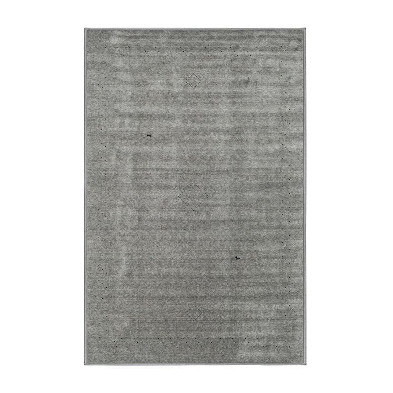 Tapis noir/gris, Rectangle 5 pi x 7 pi