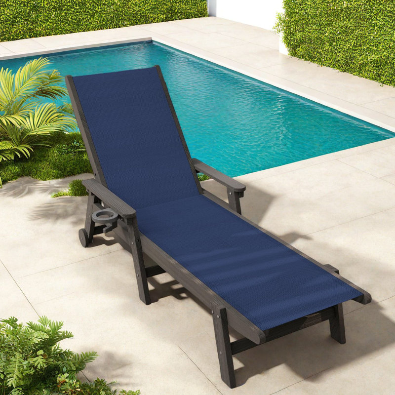 Méridiennes de patio réglables, fauteuil inclinable Hdpe Mobile