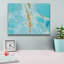  «Turquoise Stream 2» par Annie Warren, art mural sur toile, 16 po x 12 po