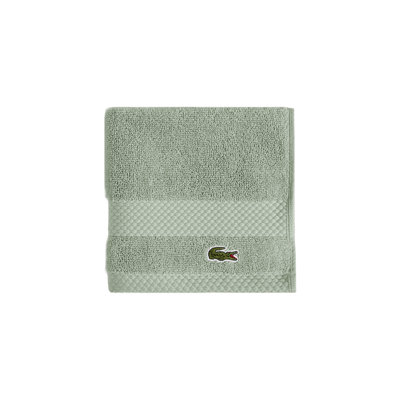 Lacoste Heritage 13X13 Cotton Wash Cloth, 100% Supima Cotton, Micro-Fresh® Anti-Microbial