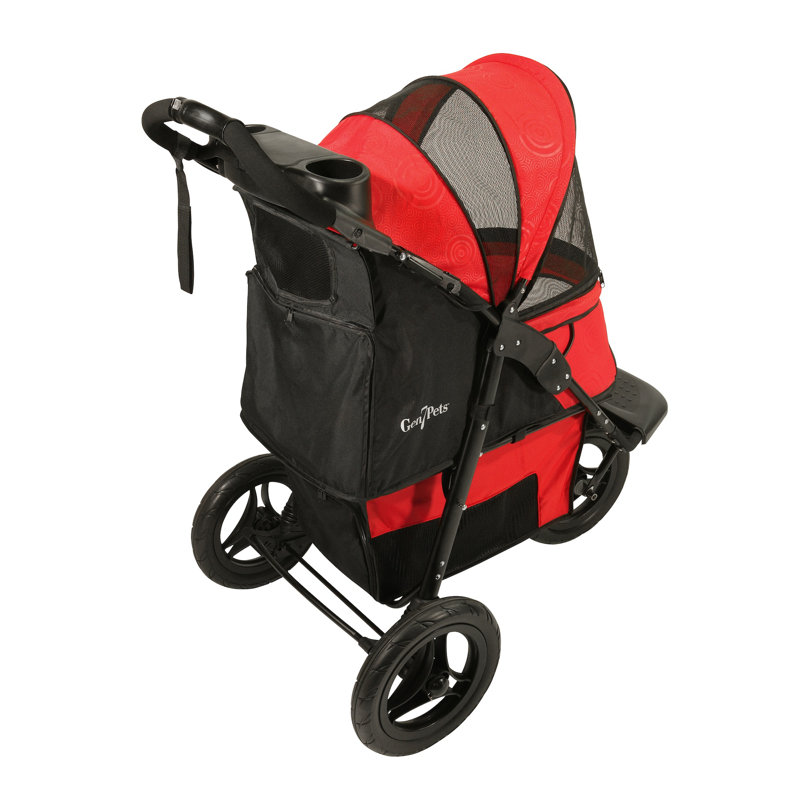 Poussette pliante pour la course à pied, Rouge