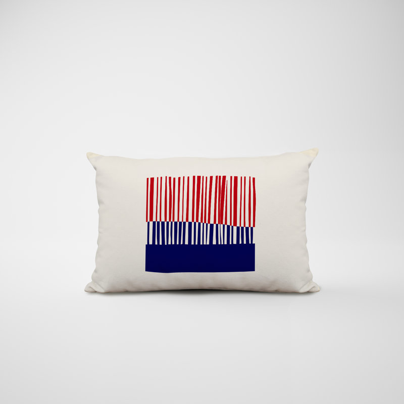 Polyester / Mélange de polyester Housse de coussin rectangulaire intérieure / extérieure lombaire et insert