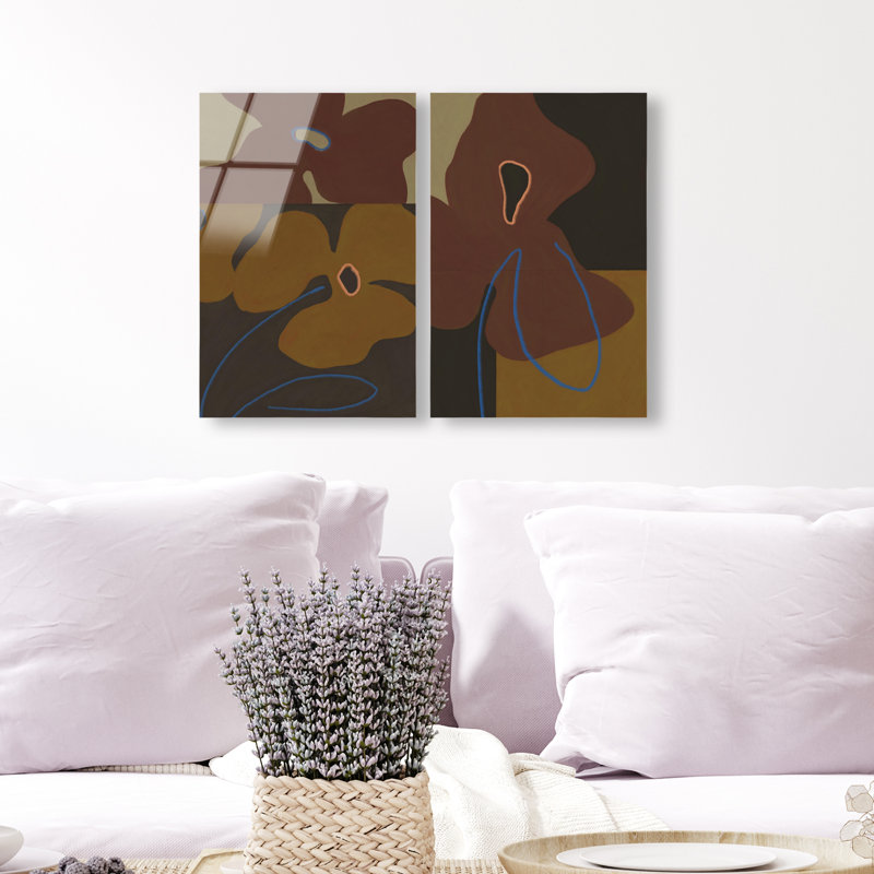 Moody Flowers Set Set by Oliver Gal, 15" H x 10" W, High-Gloss Acrylic Print