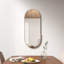 Dante Oval Stainless Steel Beveled Mirror-43046307