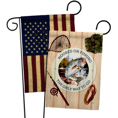 Drapeau de jardin 2 côtés en polyester 18,5 x 13 po