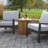 Estate Teak & Orobico Sintered Stone Accent Table