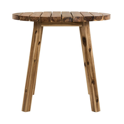 Table de salle à manger ronde en bois massif 32 po x 30 po, style champêtre français 32 po x 30 po, meubles de style classique