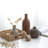 Rustic Farmhouse Ceramic Vase Set Of 3-700326761