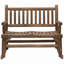 Chaise berçante en bois 2 personnes-1714199163