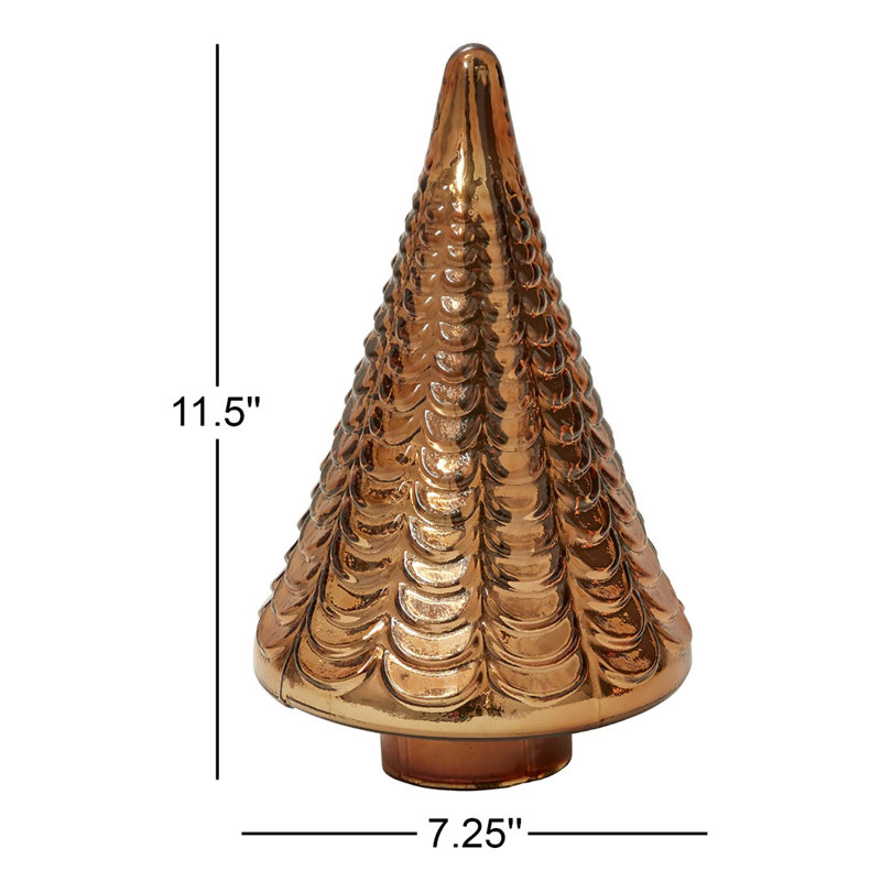 Tree, 11.5" H x 7.25" W x 7.25" D, Copper
