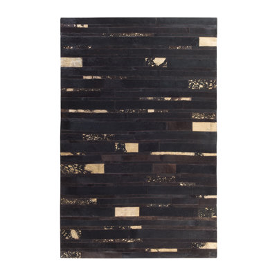Patchwork Leather Area Rug