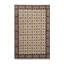 Tapis intérieur / extérieur en laine noué à la main à motif géométrique rectangulaire brun / beige 5 pi x 7 pi 11 po Stiljan