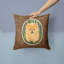 Coussin décoratif intérieur/extérieur brun poméranie