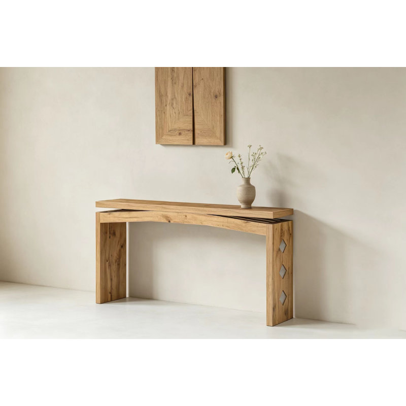 Console Table 62.2"x11.81"x30.71" MDF Walnut Brown