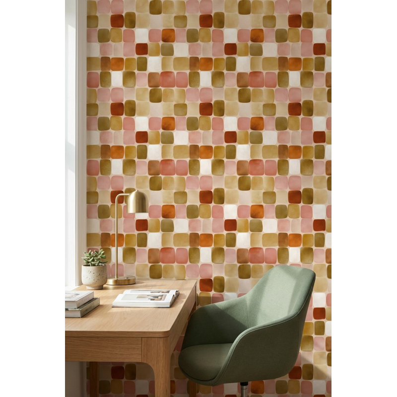 Papier peint moderne Mid-Century, Peler et coller