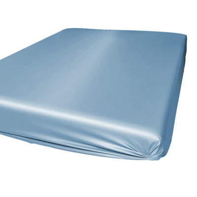 polyester bedskirt 78.74x86.61in Summer Double Bed Fitted Sheet Non Sliped And Secure Coverage Mattress Protector Soft Fibers Suitable For Sleeping Naked Pillowcase Not Included