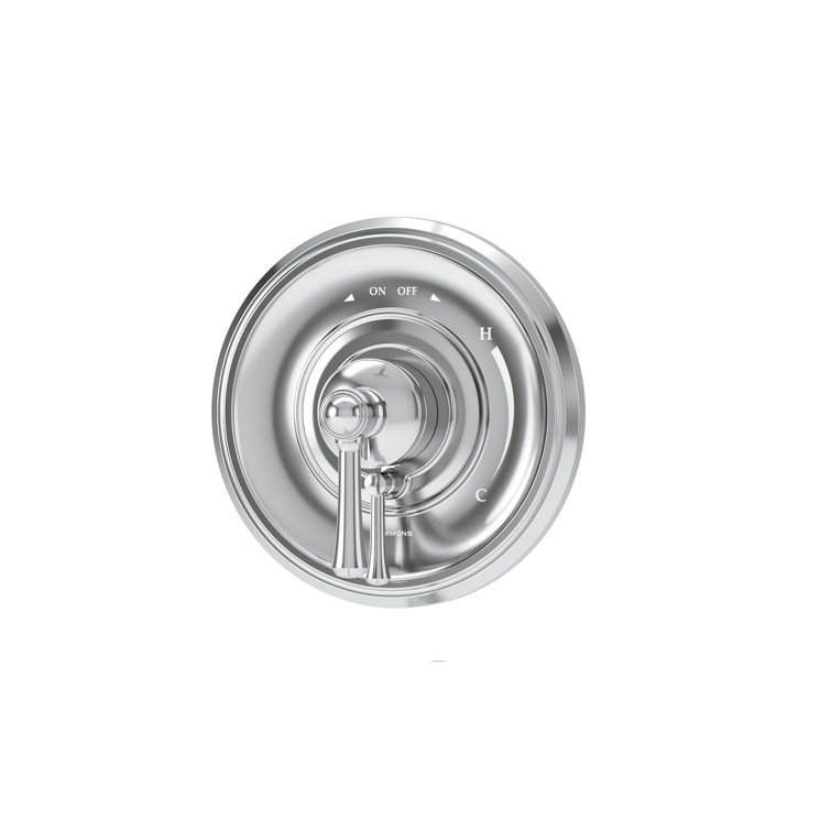 Braston Wall Mounted Shower Valve Trim with Volume Control Lever (Valve Not Included)