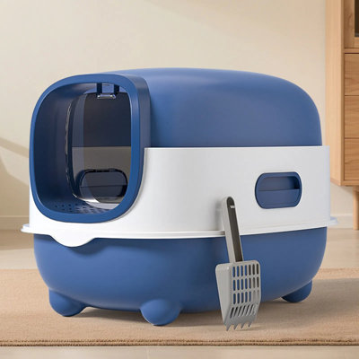 High-capacity Enclosed Cat Litter Box – Odour-lock, Scratch-resistant, Ideal For Us Households