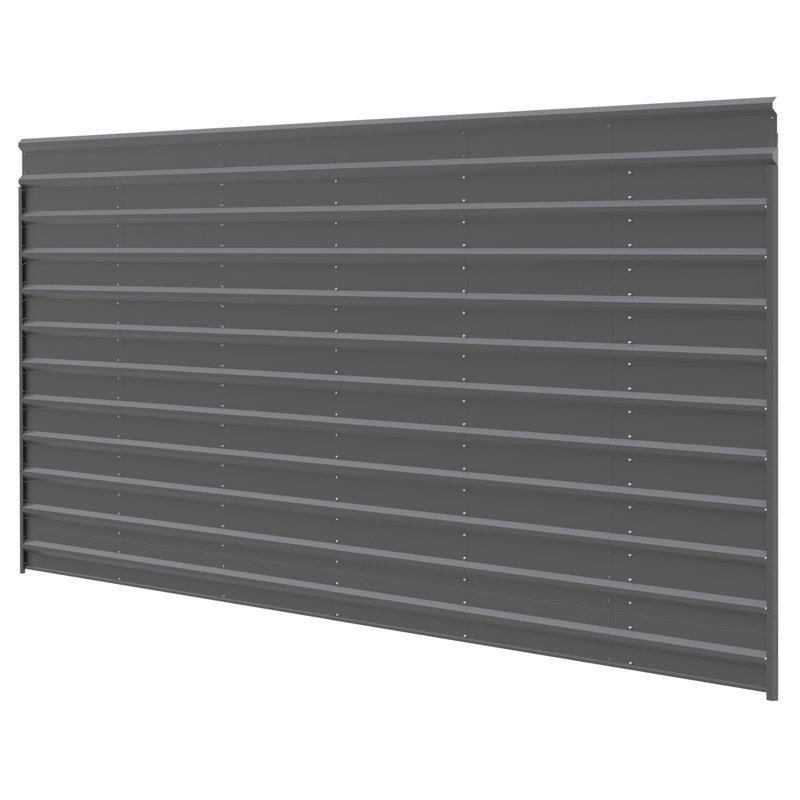 Ensemble de mur latéral simple 29X9 pour abri en acier 29 'de long, H 96,75 po x l 0,875 po x P 325,5 po