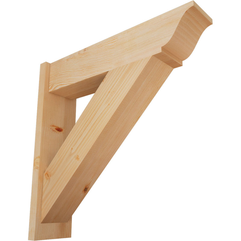 Persienne traditionnelle en bois rustique, P 30 po x H 30 po, Sapin Douglas de 7 1/2 po (lisse)