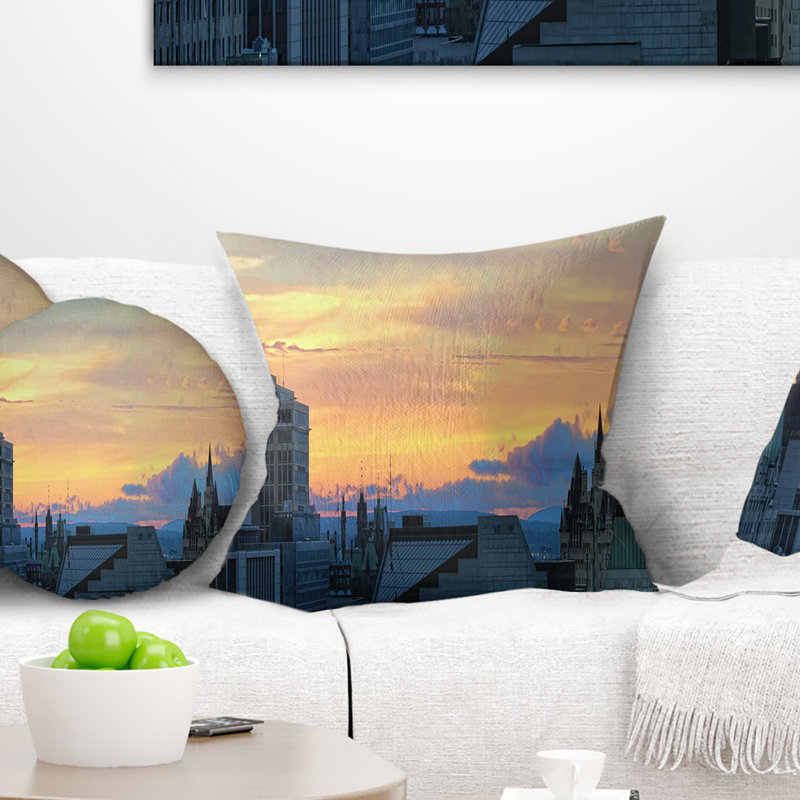 Coussin Ottawa City, 18 po x 18 po, Coussin décoratif