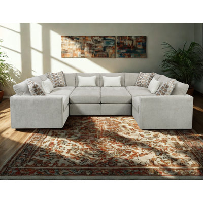 Nolte Pebble 10-piece Modular Sectional With Ottomans