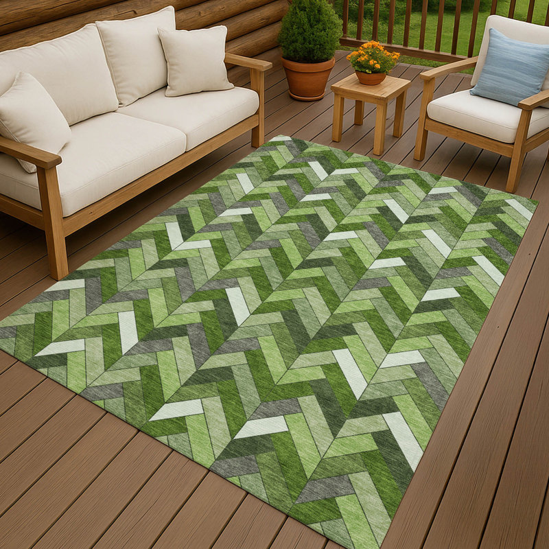 Machine Washable Indoor/Outdoor Chantille ACN2296 Geometric Rug, Rectangle 2'6" x 3'10"